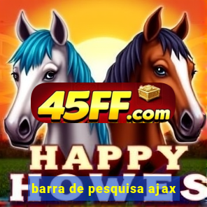 barra de pesquisa ajax